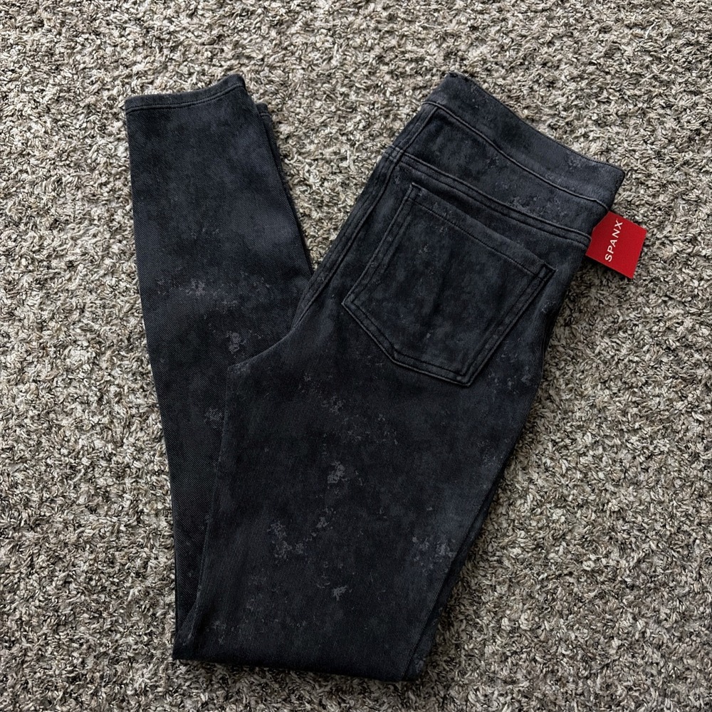 SPANX Jean-ish Ankle Denim Leggings Black Women's Size Small S New NWT